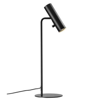 MIB 6 TABLE Stolní lampa, nastavitelný směr svícení, těleso hliník, povrch bílá, nebo černá, pro LED 1x8W, GU10 ES50, 230V, IP20, tř.2, hlavice d=60mm, l=127mm, celk h=660mm, kabel l=2500mm, vypínač na tělese