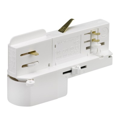 3F NAPÁJECÍ ADAPTER PULSE DALI NORDIC ALUMINIUM Napájecí adapter svítidla, PULSE DALI, bílá, 3x230V/400V, 3x10A, 100N, pro třífázový lištový systém NORDIC ALUMINIUM - GLOBAL TRAC - LIVAL