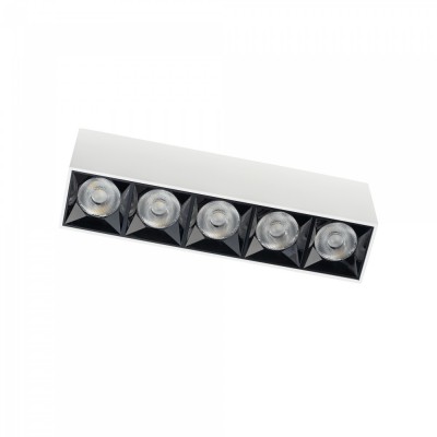 MINIS LED 20W, IP20 Stropní přisazené svítidlo, těleso hliník, povrch bílá, LED 20W, neutrální 4000K, 1700lm, Ra80, 230V, IP20, tř.2, rozměry 195x42x66mm
