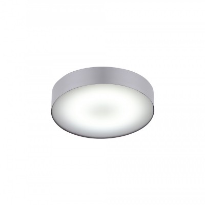 ULIO LED 20W, IP20 Stropní přisazené svítidlo, kruh, těleso hliník, povrch stříbrná, difuzor plast opál, LED 20W, neutrální 4000K, 2200lm, Ra80, 230V, IP20, tř.1, rozměry d=405mm, h=90mm