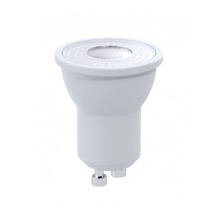 LED žárovka 4W, GU10 MR11, 70° d=35mm světelný zdroj LED žárovka bodová, těleso plast, bílá, difuzor plast čirý, LED 4W, GU10 MR11, teplá 3000K nebo neutrální 4000K, 370lm/400lm, vyzař. úhel 70,°Ra80, 230V, IP20, tř.1, rozměry d=35mm, l=46mm, životnost 20 000hod