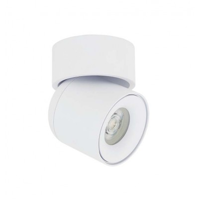 ZINZI 1x15W IP54 Přisazené bodové venkovní svítidlo, nast. směr svícení, těleso hliník, povrch bílá, pro žárovku 1x15W, GU10, 230V, IP54, tř.2, rozměry d=94mm, h=135mm.