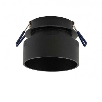 ZELUS 1x15W GU10 Stropní podhledové bodové svítidlo, těleso kov, povrch bílá/černá, pro žárovku 1x15W, GU10, 230V, IP20, rozměry d=80mm, h=60mm.