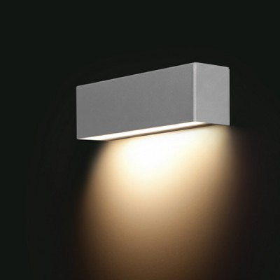 HERTA NXS 1x40W, E14 Nástěnné svítidlo, těleso kov, povrch šedostříbrná, pro žárovku 1x40W, E14, 230V, IP20, tř.1, rozměry 50x70x260mm, svítí dolů