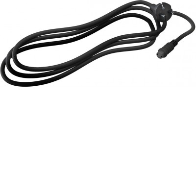 NK, 230V, 2,5m Napájecí kabel pro spojovatelný párty řetěz, materiál plast, povrch černá, 230V, spojka IP65, l=2,5m