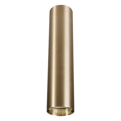 JOLIONO S1 Stropní bodové svítidlo, těleso kov, povrch mosaz, pro žárovku 1x10W, GU10, 230V, IP20, tř.1, rozměry d=55mm, h=250mm