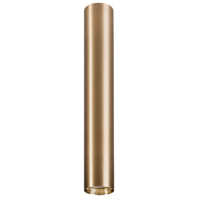 JOLIONO S1 Stropní bodové svítidlo, těleso kov, povrch mosaz, pro žárovku 1x10W, GU10, 230V, IP20, tř.1, rozměry d=55mm, h=400mm