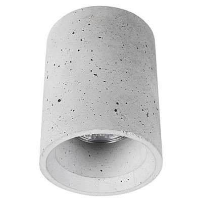 MELLO S VÝPRODEJ Stropní svítidlo, těleso beton, povrch beton, imitace opotřebení, pro žárovku 1x35W, GU10, 230V, IP20, tř.1, rozměry d=90mm, h=120mm