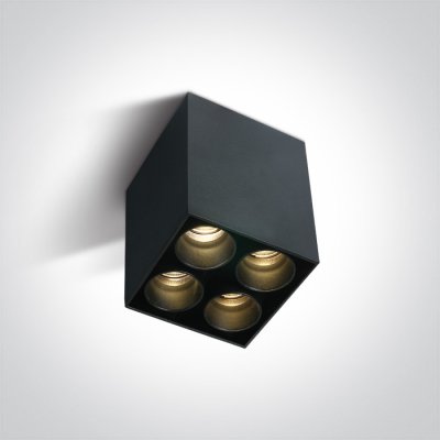 AYLO PL SQ 10W Stropní přisazené bodové buňkové svítidlo, těleso kov, povrch černá, nebo bílá LED 10W, 800lm, teplá 3000K, Ra90, vyzař. úhel 25°, 230V, IP20, tř.1, rozměry 64x84x64mm.