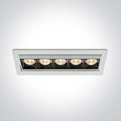 ENIE BI 20W Stropní podhledové, bodové, Darklight, svítidlo, nastavitelný sklon svícení +/-15°, těleso kov, povrch bílá, LED 20W, 1600lm, teplá 3000K, Ra90, vyzař. úhel 38°, 230V, IP20, tř.2, rozměry 220x50x68mm