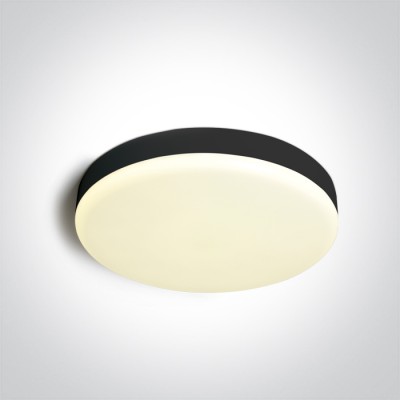 MICHEL PL R 26W/35W IP65 Stropní venkovní svítidlo, plast bílá/černá, dif plast opál, LED 26W/2750lm, 35W/3675lm, přepín CCT teplota teplá 3000K/neutr. 4000K/denní 6000K, Ra80, 230V, IP65, tř.2, rozměry dle typu