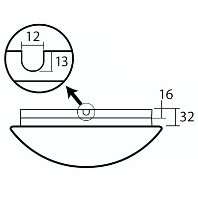 TITAN 1,DELIA 1 KN62/BP POUZE PODSTAVEC Podstavec pod základnu svítidla pro povrchový přívod kabelu, materiál kov, povrch bílá, rozměry d=275mm, h=16mm