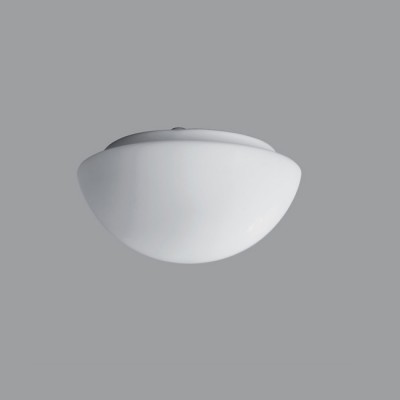 AURA 1 LED-1L11B07K2/040 3000 Stropní svítidlo, základna kov, povrch bílá, difuzor sklo opál mat, LED 8W, teplá 3000K, 970lm/660lm, Ra80, 230V, do koupelny IP43, tř.1, "F", d=220mm, h=110mm