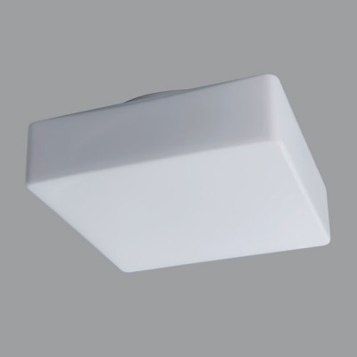 LINA 3 IN-22DU64/037 Stropní svítidlo, základna plast, povrch bílá, difuzor sklo, opál, pro žárovku 2x10W, E27 A60, 230V, do koupelny IP43, tř.2, 320x320x115mm