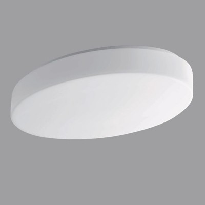 GEMINI Stropní svítidlo, základna kov, povrch bílá, difuzor sklo triplex opál, pro žárovku 100W/60W/2x40W, E27 nebo LED, 230V, do koupelny IP43, tř.2, rozměry dle typu.