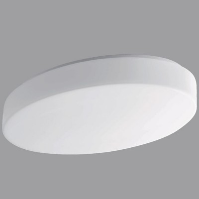 GEMINI 2, LED-1L48B07U48/208 3000 Stropní svítidlo, základna kov, povrch bílá, difuzor sklo triplex opál, LED 29W, 3880lm, teplá 3000K, 230V, IP43, tř.2, rozměry 495x310x95mm.