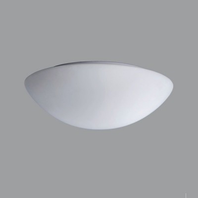 AURA 3 LED-1L14C03K64/062/NK1W 3000 Přisaz svítidlo, zákl kov,difuzor sklo opál, SA - běžné i nouz svícení,záloha 1W/3h, běž svíc LED 15W, teplá 3000K, 2000lm/1360lm, Ra80, 230V, IP43, tř.1, "F", d=350mm, h=120mm