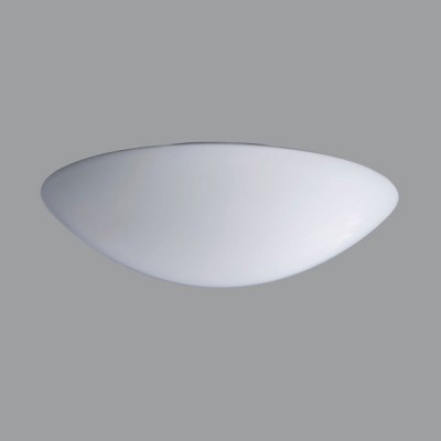 AURA 4 LED-1L15C07K75/072 DALI HF CORR 3000 Stropní svítidlo, CORRIDOR, HF senzor pohybu dosah 8m, záběr 150°/360°, čas 10s-10min, soumrak, zákl. kov bílá, sklo opál, LED 21W, teplá 3000K,2770lm/2050lm, Ra80,230V,IP43,tř.1,"F"d=350mm, 