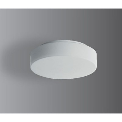 ELSA 1, LED-NZ1W/023 4000 Stropní svítidlo, SE pouze nouzové svícení 1h, základna kov, bílá, sklo opál, LED 1W, neutrální 4000K, 150lm/100lm, Ra80, 230V, IP44, tř.1, "F", d=250mm, h=84mm, sklo bajonet