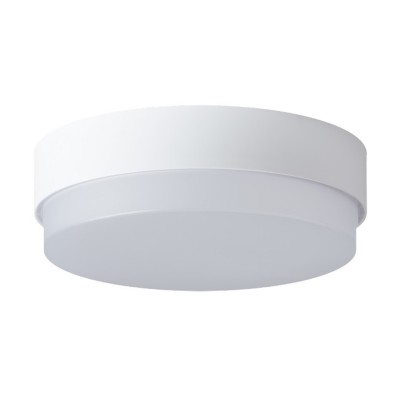 TRITON 1 LED-1L14C03 IP65 DALI 15W Stropní, průmyslové svítidlo, základna polykarbonát plast, povrch bílá, difuzor plast opál, LED 15W, 2000lm, teplá 3000K, stmív DALI, 230V, do koupelny IP65, IK10, tř.2, d=280mm, h=95mm