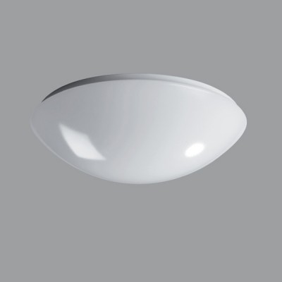 TITAN 2, LED-1L16B07KN83/PM08 DALI 3000 Stropní svítidlo, základna kov, povrch bílá, difuzor plast PMMA opál, LED 36W, 4850lm, teplá 3000K, stmív DALI,230V, do koupelny IP54, 1N, tř.1, d=400mm, h=110mm.