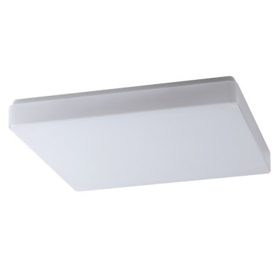 TILIA 3, IP54, 550x550mm Stropní, přisazené svítidlo, základna kov, povrch bílá, difuzor plast opál, pro žárovku E27, nebo LED, 230V, do koupelny IP54, IK10, tř.1, rozměry 550x550x70mm