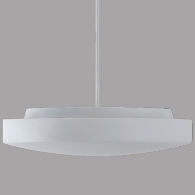 EDNA P5 D=490MM Závěsné svítidlo, materiál kov, povrch bílá, stínítko sklo opál, pro žárovku 3x60W, E27 nebo LED, 230V, IP41, tř.1, rozměry d=490mm, tyčový závěs dle typu.