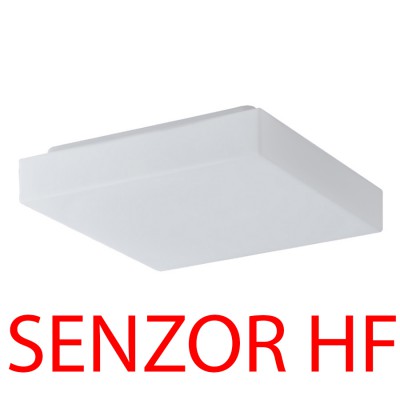 LIBRA 1, HF senzor pohybu, IP44, 320x320mm Stropní, přisazené svítidlo, senzor HF, záběr 150°, dosah 8m, čas 10s-10min, základna kov, povrch bílá, difuzor sklo opál, pro žárovku 2x40W, E27, 230V, zvýšené krytí IP44, tř.1, rozměry 320x320x70mm