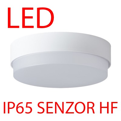 TRITON 1 LED-1L14C03 IP65 15W/20W senzor HF Stropní, průmyslové svítidlo, senzor HF, záběr 150°, dosah 8m, čas 10s-10min, základna PC, povrch bílá/šedostříbrná, difuzor PC opál, LED 15W/20W, teplá 3000K/neutrální 4000K, 230V, zvýšené krytí IP65, IK10, tř.2, d=280mm, h=95mm