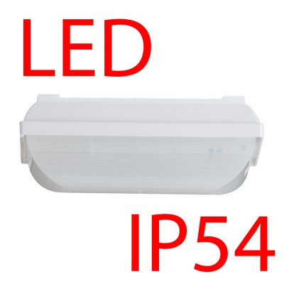 ELEKTRA 1 LED-1L26B07 IP54 8W Stropní, průmyslové svítidlo, základna polypropylen PP, povrch bílá, difuzor plast PP opál, LED 8W, 970lm/1010lm, teplá 3000K/neutrální 4000K, 230V, zvýšené krytí IP54, tř.2, rozměry 115x90x225mm