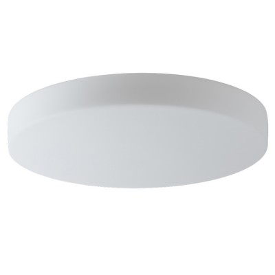 EDNA 5 LED-1L16C07K88/028 IP43 28W senzor HF Stropní svítidlo, senzor HF, záběr 150°, dosah 8m, čas 10s-10min, základna kov bílá, difuzor sklo opál, LED 28W, 3690lm, teplá 3000K, 230V, zvýš krytí IP43, d=490mm, h=115mm