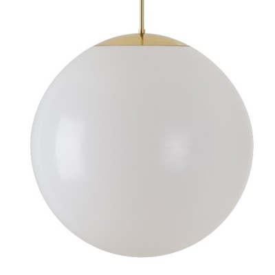 ISIS P4 LED-5L07C09Z11 NOUZOVÉ 44W D=500mm Nouzové svítidlo, SA - výdrž 3h, základna kov, povrch mosaz, difuzor PE opál, LED 44W, 5880lm, teplá 3000K, 230V, IP40, tř.1, d=500mm, vč tyčového závěsu l=400mm