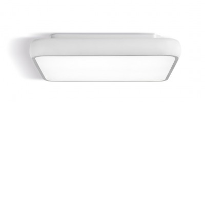 DAMA Stropní přisazené svítidlo, těleso hliník, povrch bílá, difuzor plast, LED 62W/4240lm, teplá 3000K, Ra80, 230V, IP20, rozměry 640x640mm, h=90mm