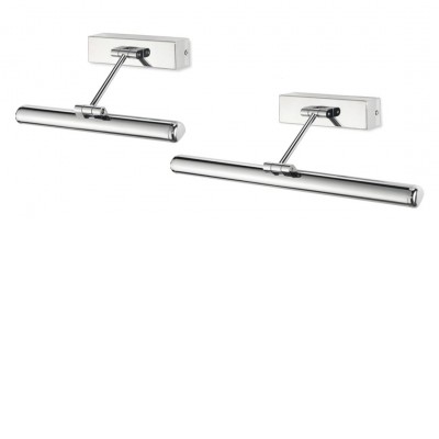 LENNY nástěnné svítidlo LED 470mm Nástěnné svítidlo, nastavitelný sklon svícení, materiál kov, povrch chrom, difuzor plast opál, LED 5W, 320lm, teplá bílá 3000K, 230V, IP20, zař.tř.1, rozměry 470x160mm