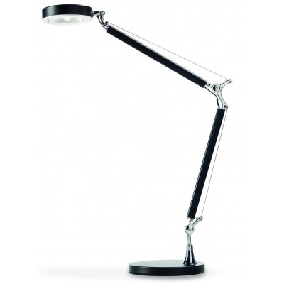 ALTER STOLNÍ lampa černá Stolní lampa, materiál kov, povrch černá, LED 5W, 410lm, neutrální 4000K, 230V, IP20, tř.2, dvě ramena 250 + 250mm, výška h=410mm, hlavice d=110mm, vypínač na kabelu