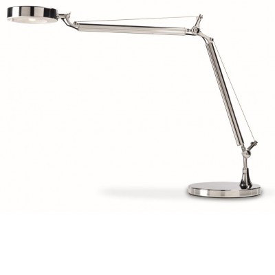 ALTER STOLNÍ lampa CHROM Stolní lampa, materiál kov, povrch chrom, LED 5W, 410lm, neutrální 4000K, 230V, IP20, tř.2, dvě ramena 250 + 250mm, výška h=410mm, hlavice d=110mm, vypínač na kabelu