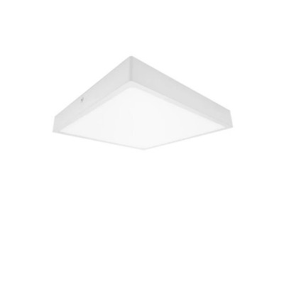 DEST SQ 16W IP44 Stropní přisazené svítidlo, čtvercové, těleso kov, povrch bílá,  difuzor plast opál, LED 16W, 1280lm, teplá 3000K, Ra80, 230V, do koupelny IP44, rozměry 145x145x25mm.
