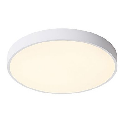 JEREMY Stropní svítidlo, těleso kov, povrch bílá, difuzor plat opál, LED 80W, 4800lm, neutrální 4000K, Ra80, stmív DALI, 230V, IP20, rozměry d=800mm, v=60mm