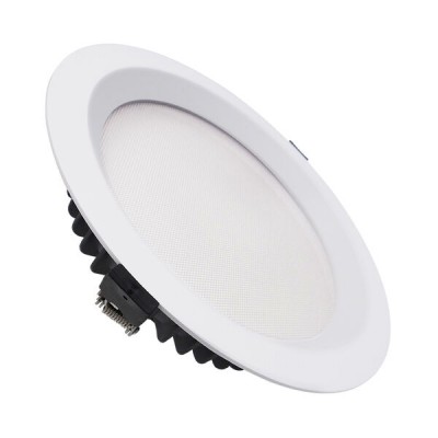 ESCO 24W, CCT Podhledové svítidlo, kov, bílá, difuzor opál, LED 24W, 2335lm, dálk ovl (samost), n telef TUYA WiFi stmívatelné, nast CCT  teplota teplá 3000K - denní 6000K, Ra80, 230V, IP44, rozměry d=175mm, h=60mm