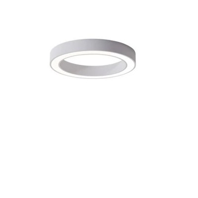 MANUA 50W CCT TRIAC Stropní přisazené svítidlo, těleso hliník, povrch bílá, dif plast opál, LED 50W, 3000lm, nast. CCT teplá 3000K-neutrální 4000K, stmív. TRIAC, 230V, IP20, rozměry d=600mm, h=80mm.