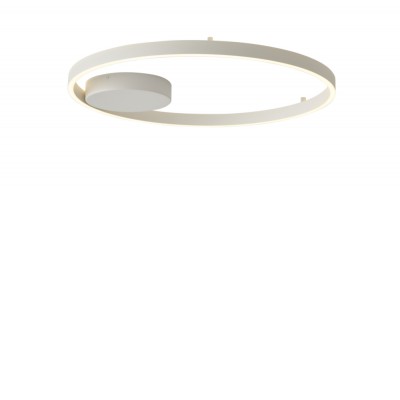 ENSOS 24W RF in Stropní svítidlo, těleso kov, povrch bílá, difuzor plast opál, LED 24W, 1646lm, teplá 3000K, stmívání RF dálk. ovl. (součástí), Ra80, 230V, IP20, rozměry d=400mm, h=50mm.