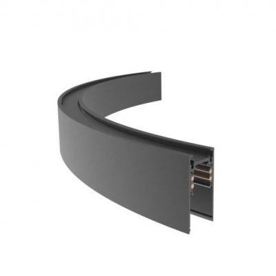 HOROS oblouková lišta Přisazená oblouková lišta pro magnetický systém, materiál hliník, povrch černá, 48V, rozměry: h=52mm, l=942mm, průměr kružnice 1200mm.