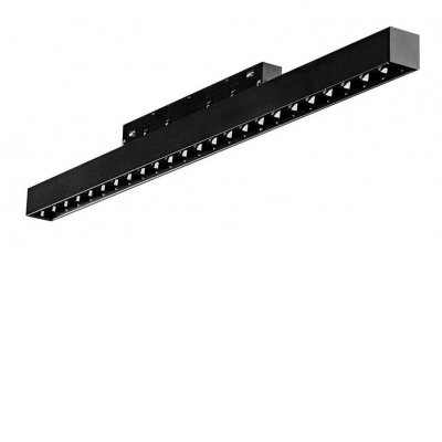 ZNAM 24W DALI Bodové svítidlo do mag. systému, buňkové, těleso kov, povrch černá, LED 24W, 1520lm, neutrální 4000K, stmív. DALI, vyzař. úhel 55°, 48V, IP20, rozměry 436x40x23mm.