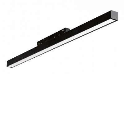 HILVER 20W Svítidlo do mag. systému, těleso kov, povrch černá, difuzor plast opál, LED 20W, 1400lm, neutrální 4000K, vyzař. úhel 100°, 48V, IP20, rozměry l=905mm.