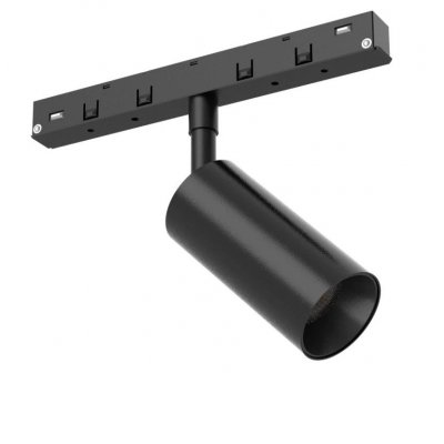 OBELIX 12W CCT Bodové svítidlo do mag. systému, nast. směr svícení, těleso kov, povrch černá, smart Tuya dle typu, LED 12W, 856lm, CCT teplá 2700K-denní 6500K, stmív. dle typu, Ra90, 48V, IP20, rozměry d=52mm.