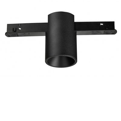 OBELIX 7W Bodové svítidlo do mag. systému, těleso kov, povrch černá, LED 7W, 432lm, teplá 3000K/neutrální 4000K, Ra90, 48V, IP20, rozměry d=53mm, h=81mm.