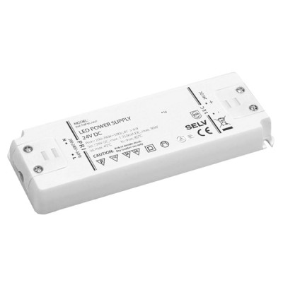  Napájecí zdroj pro LED 230V/12V, nebo 230V/24V, 6W, 15W, 30W, 75W, IP20, SELV, symbol "F", rozměry dle typu