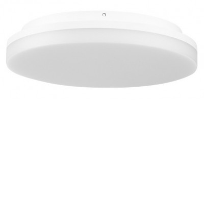 NODU RO 30W, CCT, IP54 Stropní venkovní svítidlo, plast, bílá, difuzor plast opál, LED 30W, 2950lm, přepínatelná teplota CCT teplá 3000K, neutrální 4000K, denní 6000K, Ra80, 230V, IP54, d=330mm, h=51mm