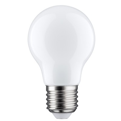 LED žárovka VÝPRODEJ Světelný zdroj, žárovka, tvar hrušková, sklo opál mat, LED 4,5W, E27, A60, teplá 2700K, 430lm, Ra80, 230V, střední životnost 20.000 hod, 50.000 zap/vyp, rozměry del typu