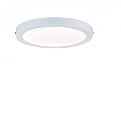 COMPEDE R 16W, TRIAC Stropní svítidlo, těleso plast bílá mat, difuzor plast opál, LED 16W, 1800lm, teplá 2700K, stmív. TRIAC, Ra80, 230V, IP20, tř.2, rozměry d=300mm, h=20mm.